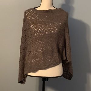 Gray Poncho NWOT